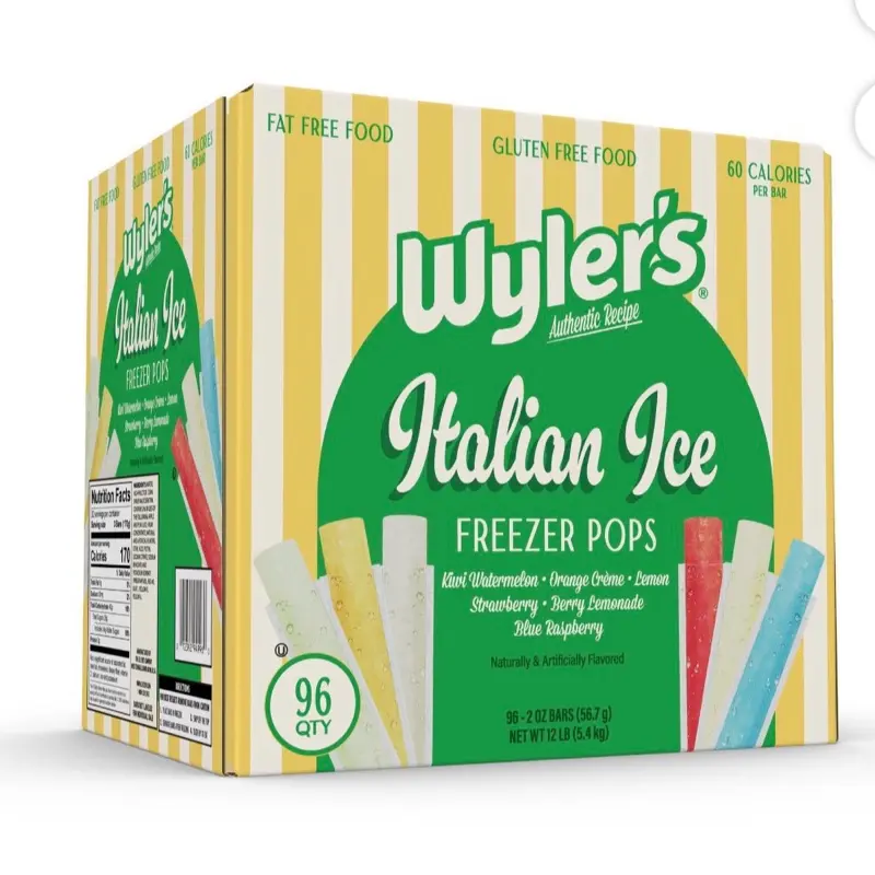 Authentic Italian Ice– Assorted Flavors, 2 oz Single-Serve Frozen Treats, Pack of 96 Authentic Italian Ice– Assorted Flavors, 2 oz Single-Serve Frozen Treats, Pack of 96