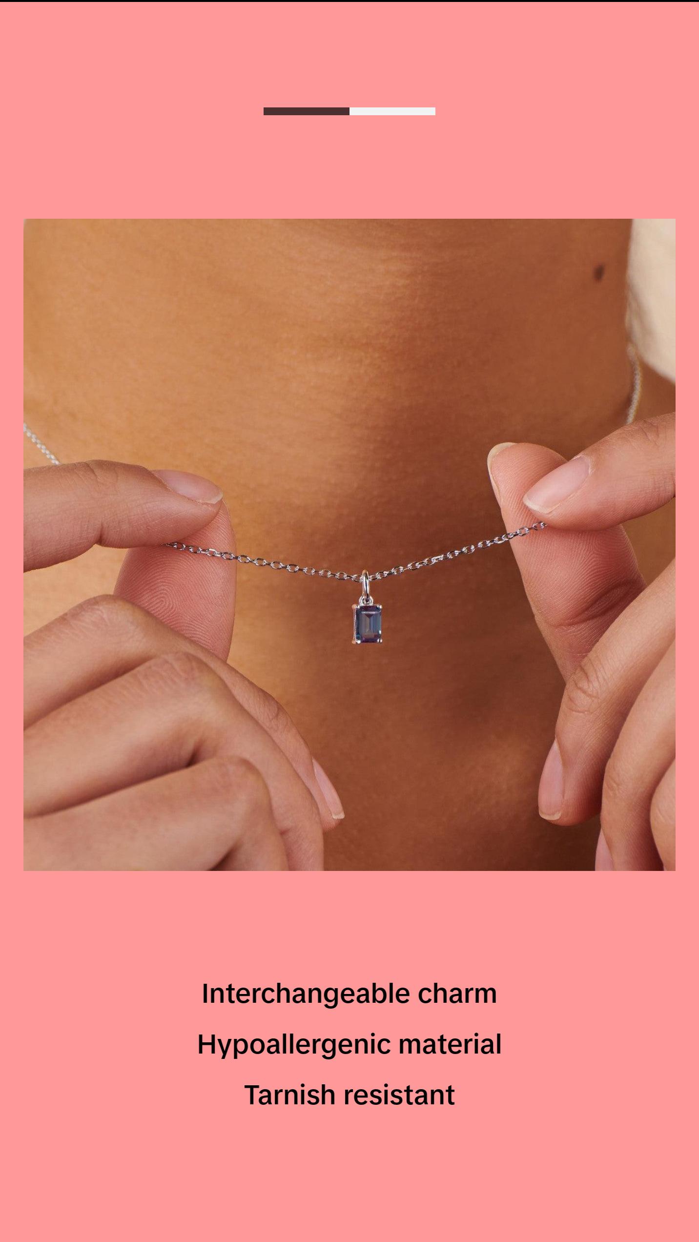 Alexandrite Silver Charm