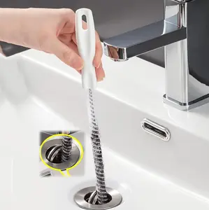 1 Piece Pipe Dredging Brush Bathroom Hair Sewer, Flexible Heavy Duty Drain Cleaner, Home Sink Hair Remover, Bathroom Sewer Cleaning Brush, Kitchen Gadgets Household