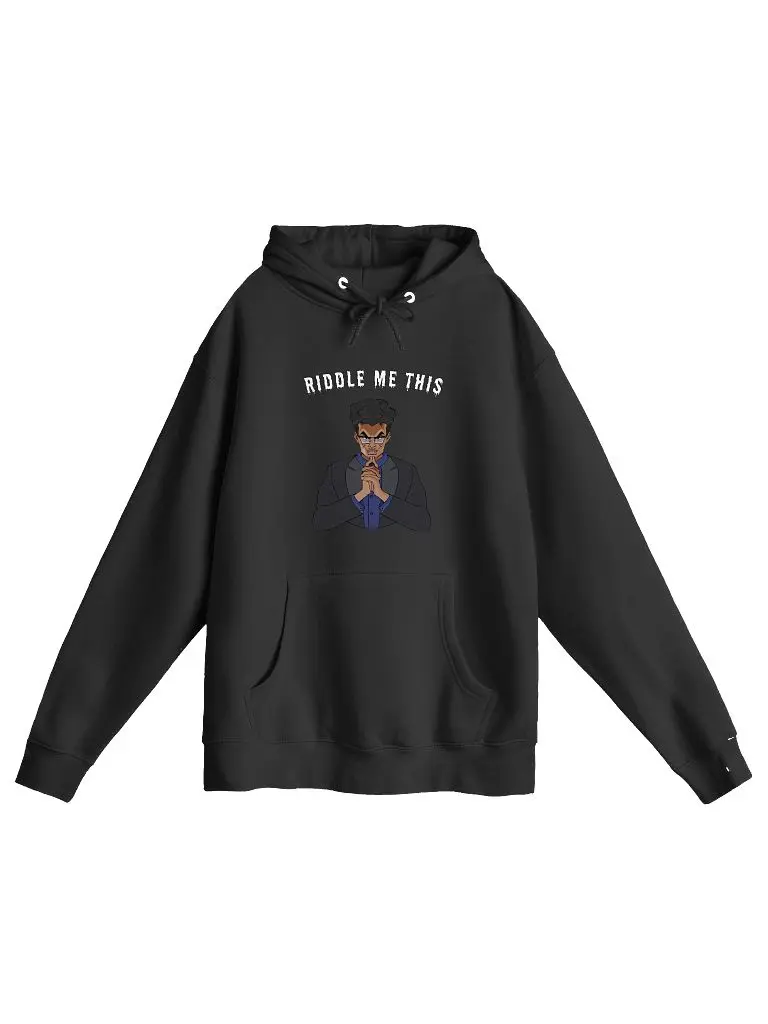 RIDDLE ME THIS WHITE HOODIE