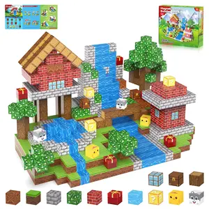 100p Magnetic Building Blocks Set for Kids Aged 3+, Montessori Self-Education, Sensory Integration, Stem Learning, Fun Pre-School Toy Gift, Magnetic Building Tiles