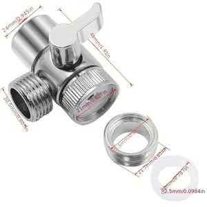 Universal Faucet Switch Adapter Kitchen Sink Splitter Diverter Valve Water Tap Connector for Toilet Bidet Shower Bathroom Faucet Attachment