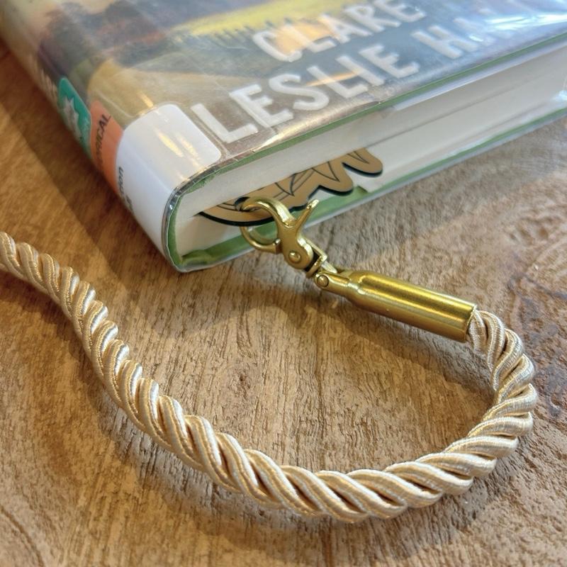 Gold Acrylic Book Holder "Purse" - Elegant Bookmark for Book Lovers