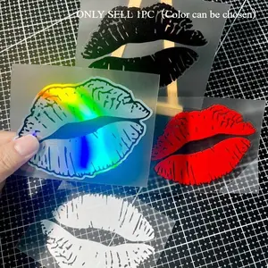 1PC Sexy Lip Print Decal with Multiple Colors for Car Body/Window Decoration Exclusive Personalized Car Decals Sticker for Female Car Owners Car Door Trim Sticker Sticker for Cars Vehicle Exterior Decoration Decorative Decal