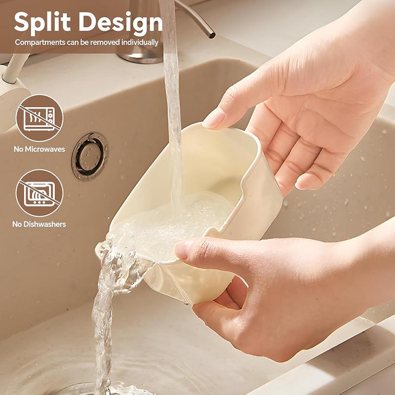 Refrigerator Transparent Storage Box Multifunctional Airtight Food Container Stackable Fruit Vegetable Egg Seasoning Organizer Portable Food Storage Box for Travel Outdoor Kitchen Home Daily Use