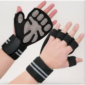 Weight Lifting Gloves with Adjustable Wrist Wraps for Men & Women - Ventilated, Anti-Slip Gym Gloves for Cross Training, Support, and Callus Protection