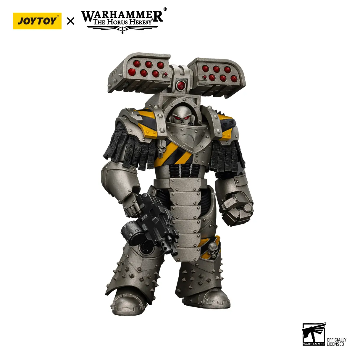 JOYTOY Warhammer 1/18 Iron Warriors Tyrant Siege Terminator Action Figure with Rocket Launcher JT01475, Decorative PVC Collectible for Ages 12+, Figurine Collectibles for Display, Collectible Pvc Figure
