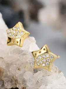Star Design Stud Earrings, Fashionable Jewelry for Women & Girls, Trendy All-match & Exquisite Jewelry for Birthday Gift