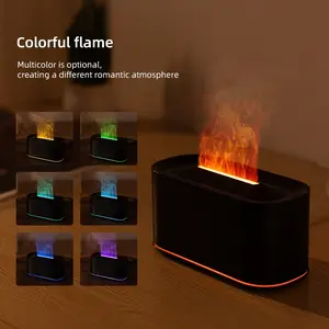 Colorful Flame Aroma Diffuser USB Air Humidifier, Automatic Desktop Fragrance Spray Machine, Home Use Essential Oil Diffuser