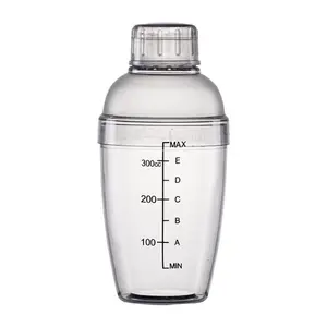 Clear Bar Shaker Cup with Scale, 1 Count Reusable Durable Bar Shaker Cup, Bar Utensils for Home Kitchen Party