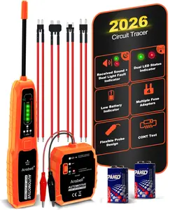 Automotive Circuit Tracer & Short Open Finder, DC 6-42V Professional Electrical Wire Tracer with Flexible Probe, Red/Green LED & Fuse Adapter Kit, Diagnostic Tool for Cars, Trucks, DIY Repair