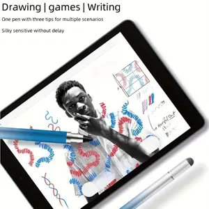 3-in-1 Universal Touch Screen Stylus Pen, High Precision, for iPad/Pro/for iPhone/Android Phones, for, Fire, Tablet & All Touch Screens, No Battery, Electronic Components, Wired Connection, for Apple Devices