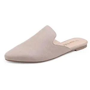 Dream Pairs Women's Slip On Kitten Heel Mules