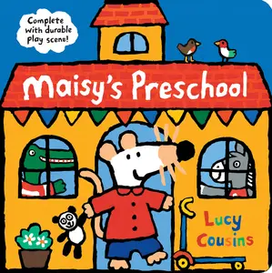 USED-Maisy's Preschool: Complete with Durable Play Scene (Interactive Maisy the Mouse Play Scene with Punch-Out Removable Characters - For Toddlers, Presch by Cousins, Lucy (Board book)