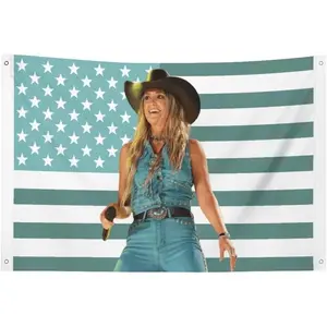 Ultimate Lainey wilson Funny Tapestry Gift 3x5Ft Poster Flag in Pink Multi-Purpose Wall Art with Durable Hanging Rings for Indoor/Outdoor Use, College Decor Party Essential Decoration Colorful Room