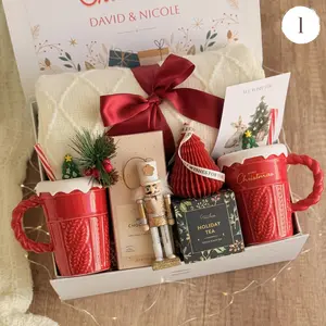 Winter gift basket, cozy christmas gift box, holiday gift box, gift box christmas, Gift for colleagues