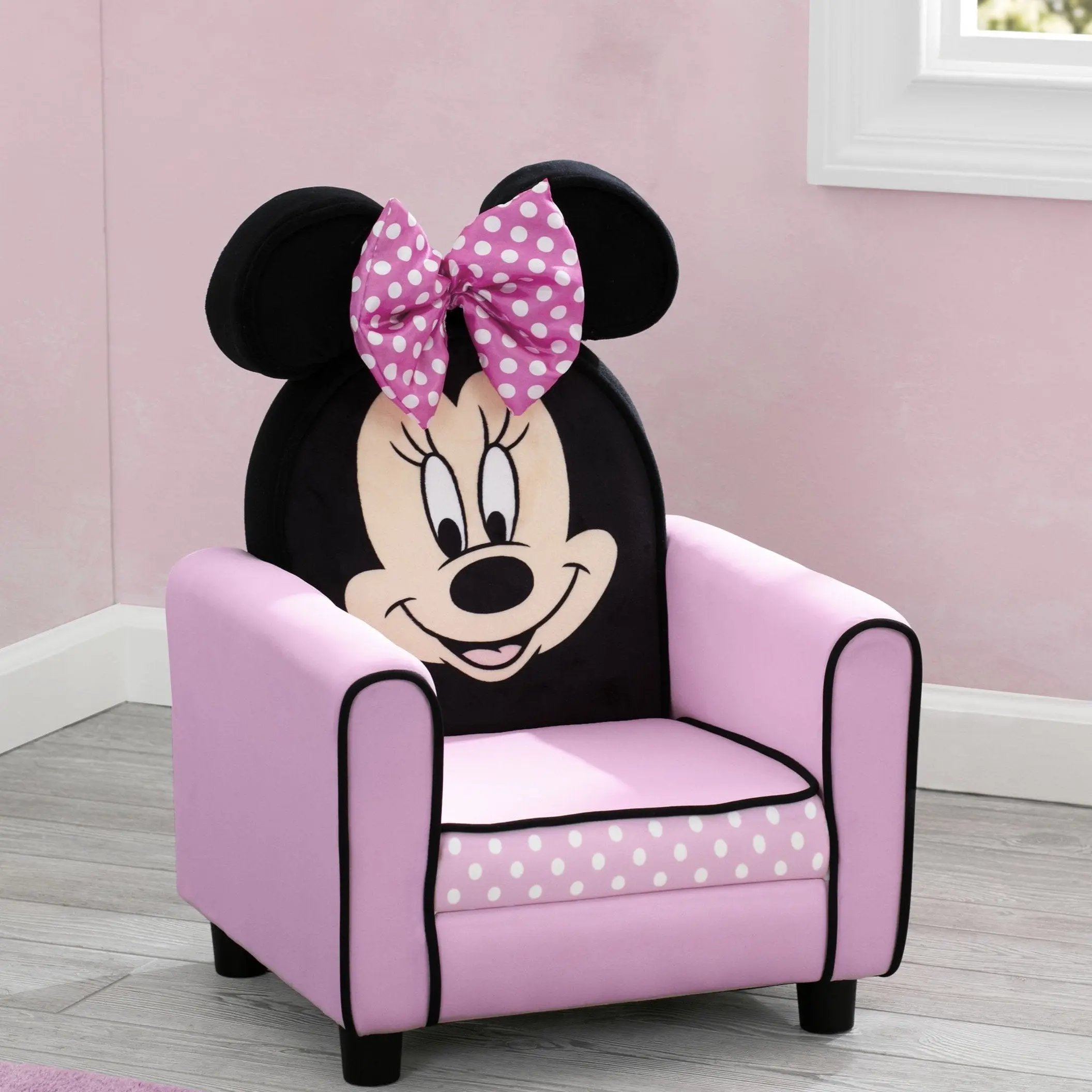 Minnie Mouse Figural Upholstered Kids Chair Minnie Mouse Figural Upholstered Kids Chair