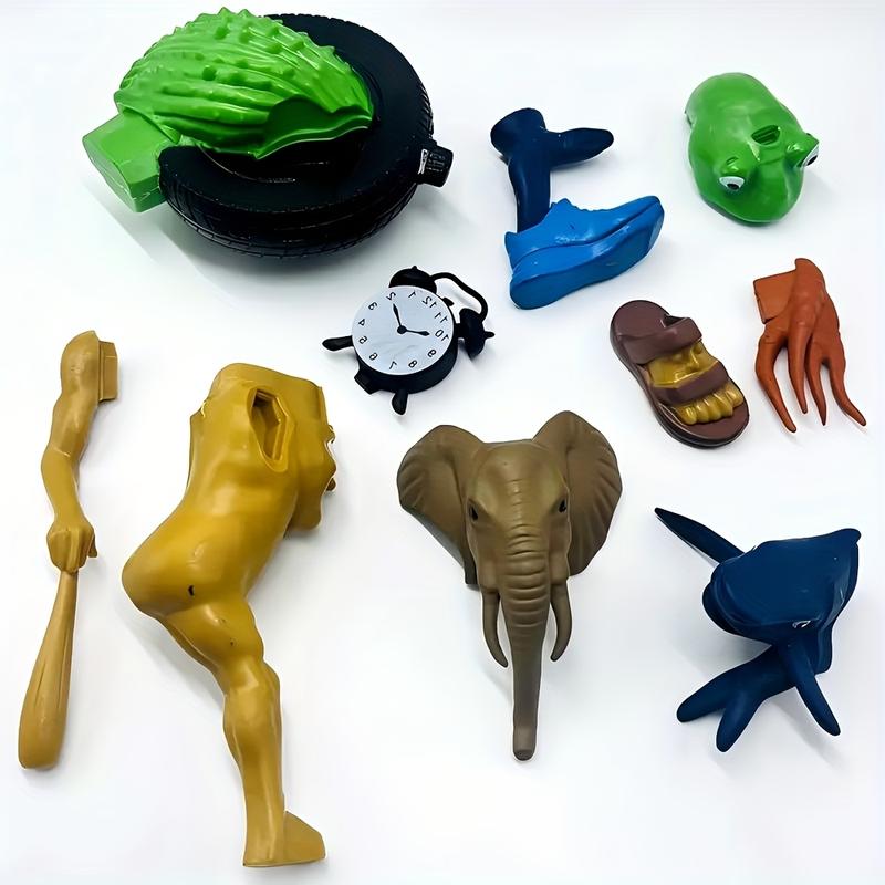 Italian Brainrot Themed Character Action Figure Statue Set Tung Tung Tung Sahur tralalero tralala Upgraded Fusion Edition Decorative Sculptures Desktop Decoration Halloween Christmas Birthday Gifts Ornaments