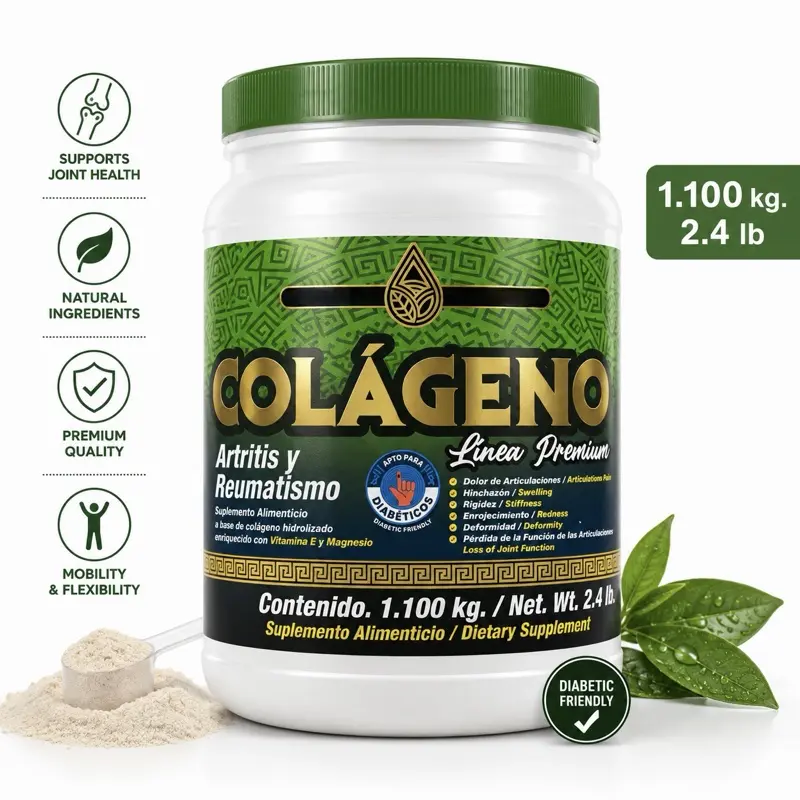 Colágeno Premium Joint Support Formula with Glucosamine & MSM 2.4 lb Dietary Supplement for Arthritis & Rheumatism