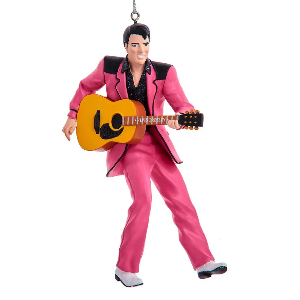 Elvis Presley in Pink Suit Ornament