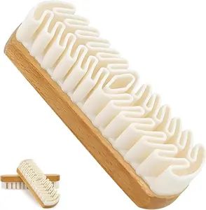 1-piece shoe cleaning set with rubber brush, suede brush, and eraser, magic tool removes dirt from shoes, bags, jackets, and furniture, all-in-one versatile cleaner