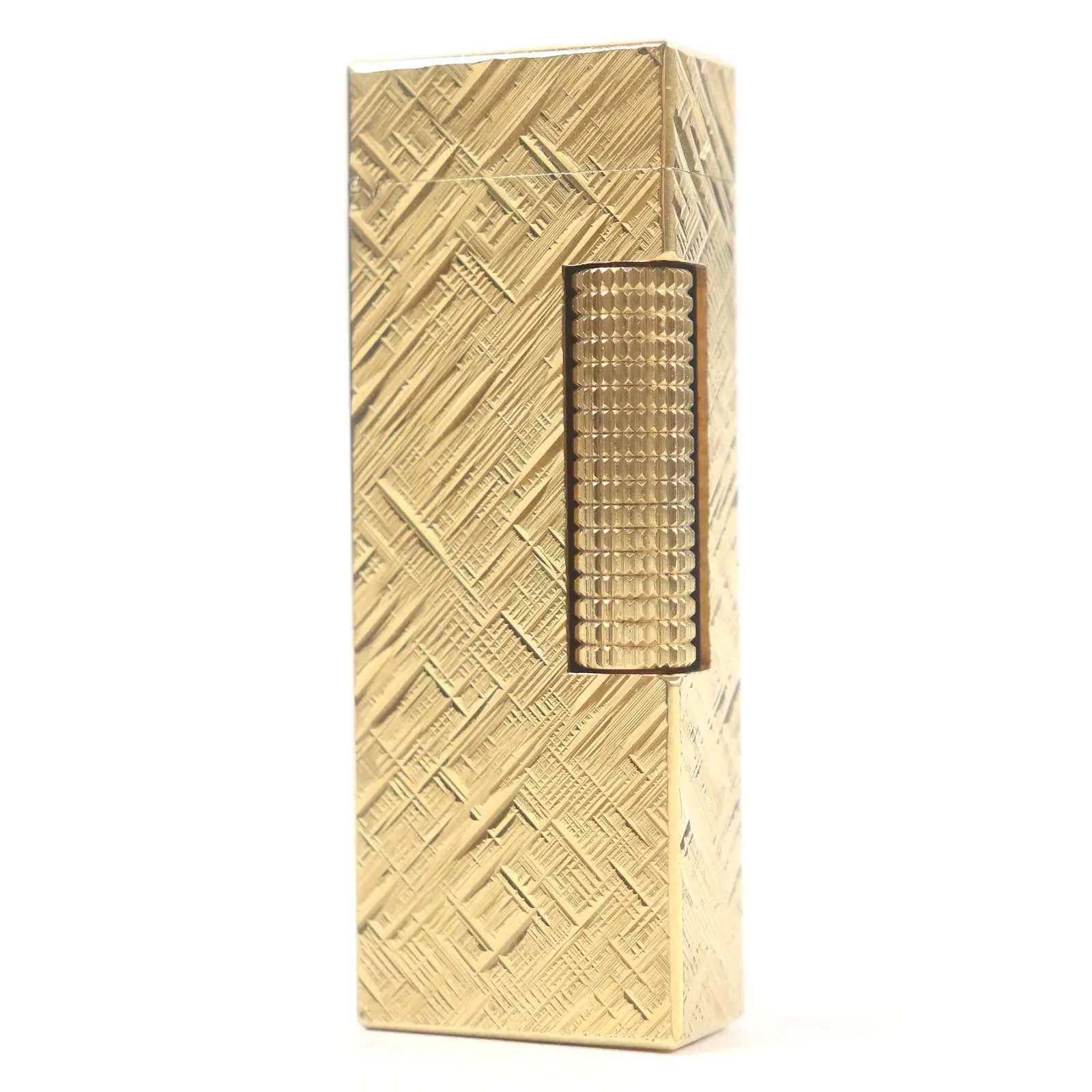 Pre-owned Dunhill Stainless Small Leather Goods Crosscut Lighter