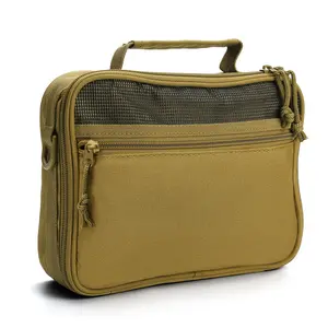 Men's Tactical Toiletry Bag, Travel Toiletry Bag, 9.5-inch Hanging Double-Layer Toiletry Bag, Ideal for Travel and Bathroom Use; Compact Toiletry Kit for the Gym, Bathroom, or Shower; Perfect for Everyday Carry; Waterproof; Father's Day Gift