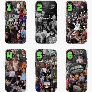 6 Styles DD Osama Phone Case – Rap Collage Street Aesthetic, Underground Rapper Compatible with iPhone 17, 16, 15, 14, 13, 12, 11, X & Galaxy.