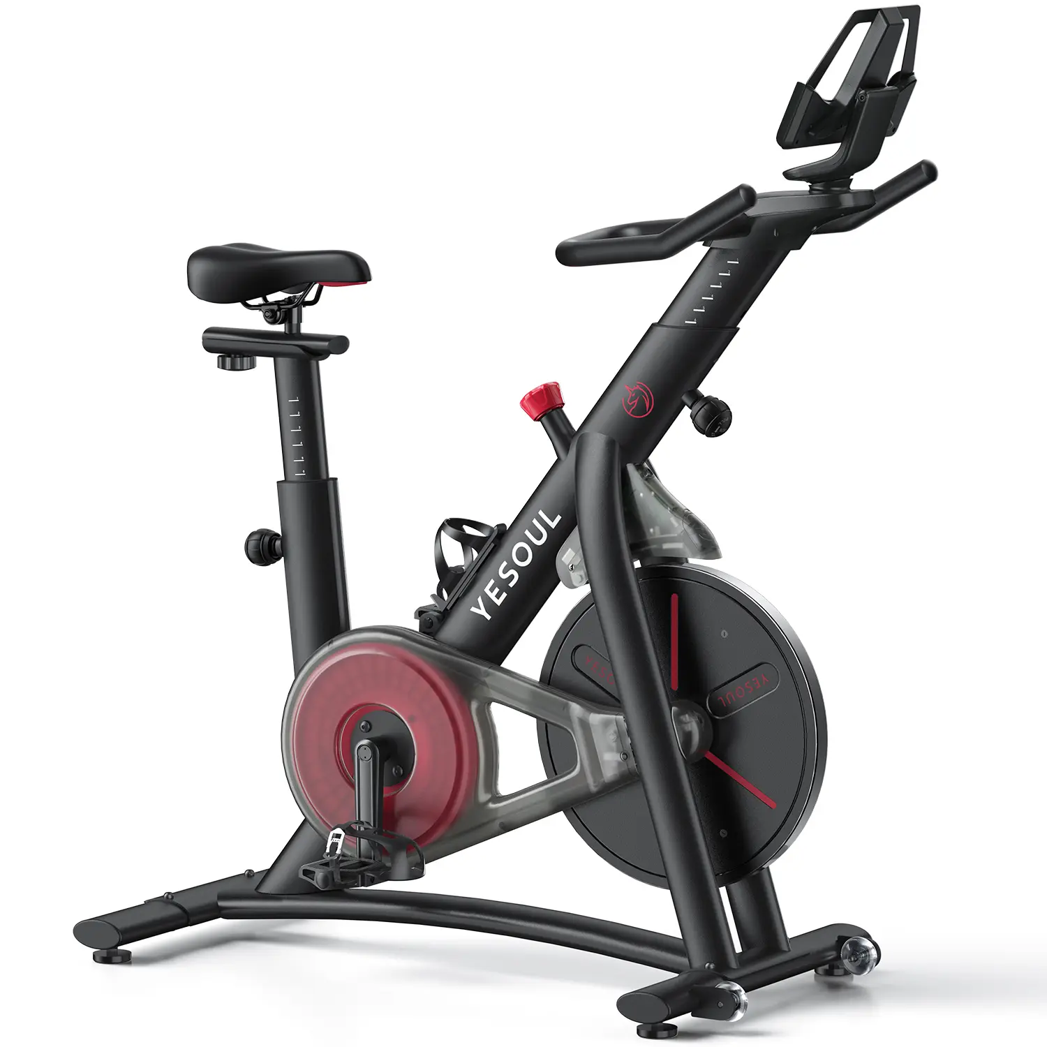 YESOUL S3 Exercise Bike, Indoor Cycling Bike with Magnetic Resistance, Bluetooth App Support, Belt Drive Stationary Bike for Home Workout