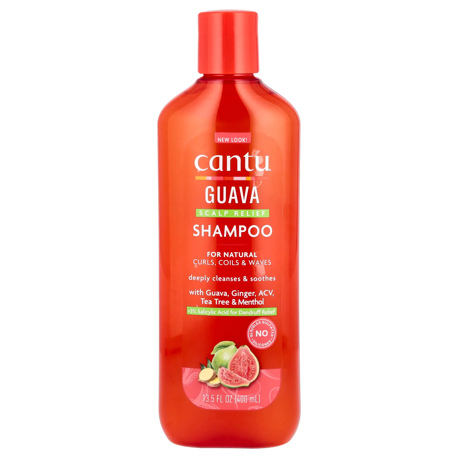 Cantu Scalp Relief Shampoo, Guava, 13.5 fl oz (400 ml) Cantu Scalp Relief Shampoo, Guava, 13.5 fl oz (400 ml)