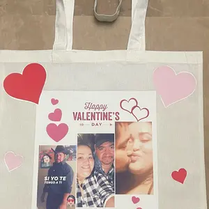 White canvas tote bags customized with your design, pictures and logos add a personalized touch to your tote bag