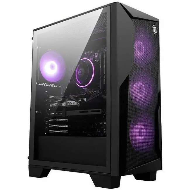 MSI Codex Z2 B8TA-698US Gaming PC Tower, AMD R5-8400F Processor, GeForce RTX 3050 Graphics Card, 8GB Memory, 1TB SSD Storage, Windows 11 OS