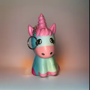 Unicorn Squishy Keychain - Stress Ball Keychain
