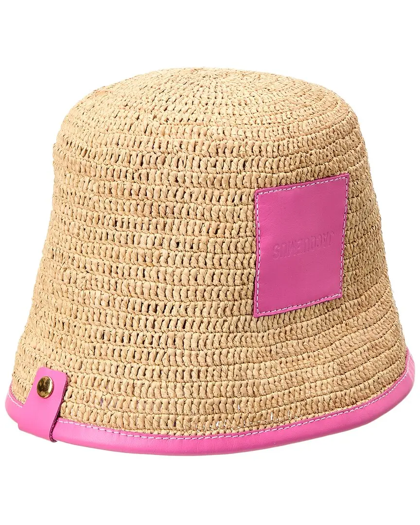 Jacquemus Le Bob Soli Raffia Bucket Hat