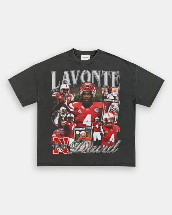 [SALE UP TO 40%] LAVONTE DAVID - NEBRASKA TEE SHIRT, GIFT FOR FANS