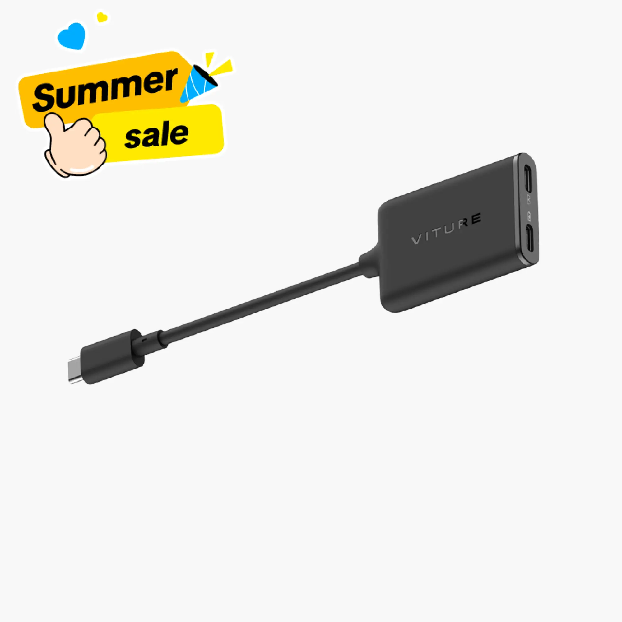 VITURE USB-C XR Charging Adapter for iPhone 17/16/15, Mobile Smartphone Cellphone Electronic Charger with Multi-Screen Support, Enhanced 3DoF, Spatial 3D, VR Video Features, Charge-and-Play for Other Devices