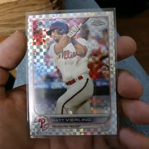 Matt Vierling topps chrome card. 2022 MLB