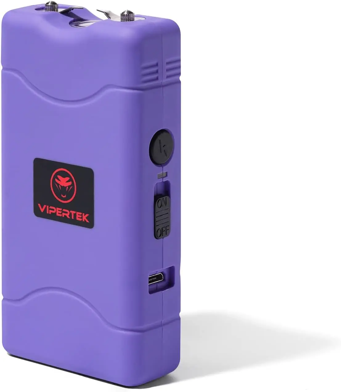 VIPERTEK VTS-880 Mini Rechargeable LED Flashlight Torch - Compact 120 Lumens, Rubberized Grip,Purple , for Home Improvement, Outdoor Illumination
