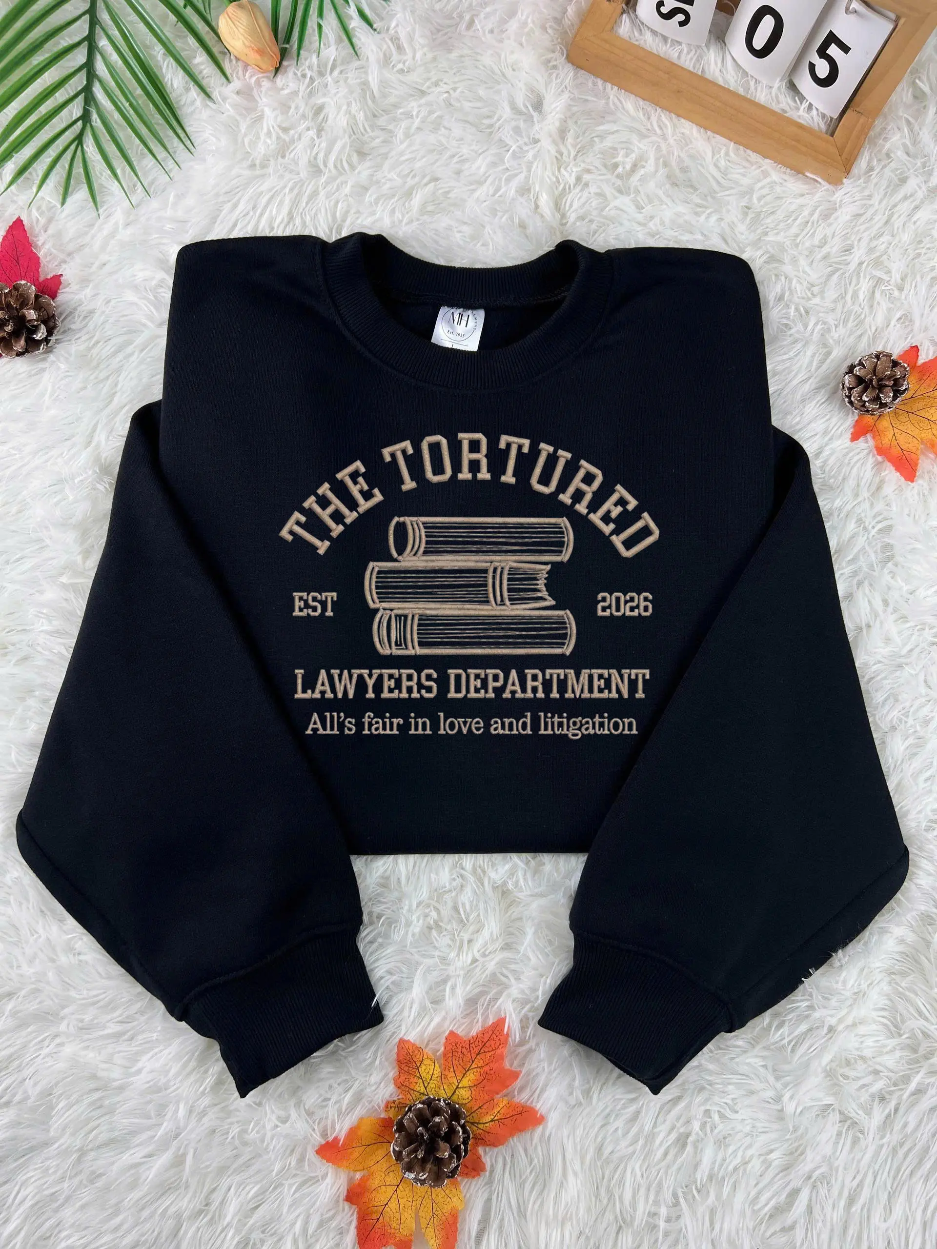 Tortured Lawyers Department Embroidered Sweatshirt, Lawyer Graduation gift, Funny lawyer sweatshirt, Lawyer Shirt, Law School Graduate gifts