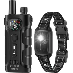 Dog Shock Collar,4200FT Dog Training Collar with Remote,IPX8 Waterproof E-Collar with Beep,Vibration,Shock,Flash Light,No Shock Mode,Electric Shock Collar for Small Medium Large Dogs,Black