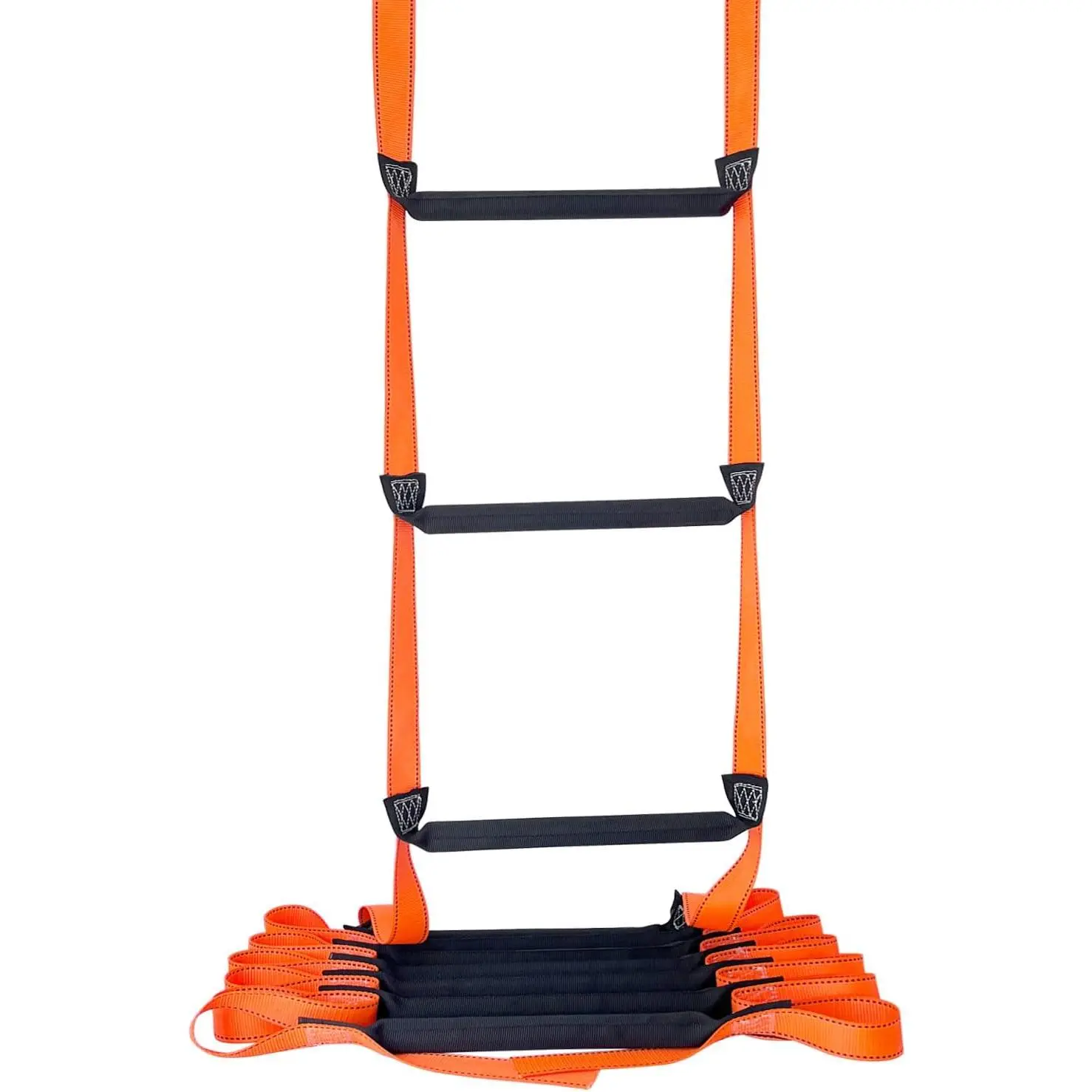 16.4 Feet Emergency Fire Escape Ladder Reusable Safety Rope Ladder for 2-3 Story Homes Suitable for Kids and Adults