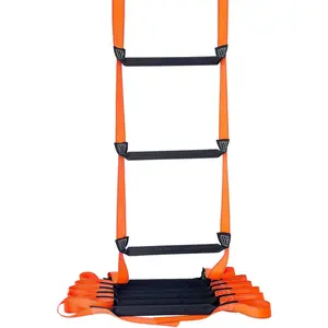 16.4 Feet Emergency Fire Escape Ladder Reusable Safety Rope Ladder for 2-3 Story Homes Suitable for Kids and Adults