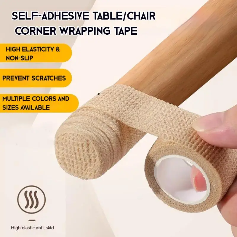 4.5m/Roll Furniture Leg Protector Tape, Anti-Slip, Noise-Reducing Wrap for Table & Chair Legs