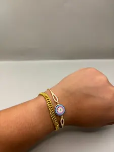 925 Silver Evil Eye Bracelet - Tarnish Free