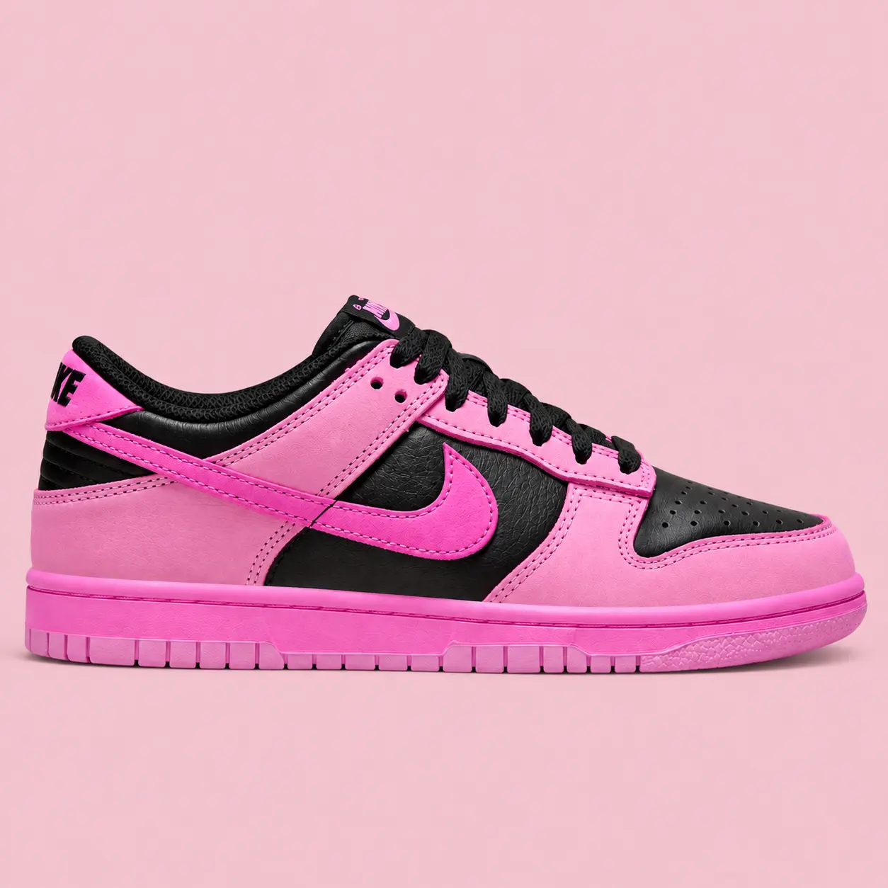 Nike Dunk Low SE Pink Rise Black GS & Women's Fashion Sneaker New