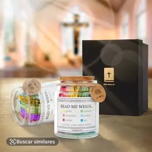 Qunrwe Bible Verse Jar,Read Me When Bible Verses Jar for Emotions and Feelings,Scripture Prayer Cards Hope Jar,Religious Graduation Gift,Bible Accessories,Christian Gifts for Women Men Mom Dad Friend