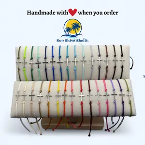Waterproof Cross Bracelet - Handmade by Son Shine Shells
