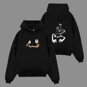 Mimikyu Halloween v2 oversized anime Double Printed Acid Washed Top graphic tee shirt clothes fan T-shirt Vintage Snowman Graphic Chill Out washed pure cotton short-sleeve Oversized Gym Culture