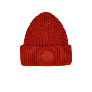 My Sunday Ski Merino Beanie in Red
