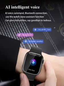 Smart Watch for Men Women Compatible with iPhone Samsung Android Phone 1.69 inch Full Touch Screen IP68 Waterproof Bluetooh Fitness Tracker Heart Rate/Sleep Monitor (Black) Wristwatch Wearable Bluetooth Monitoring Silicone